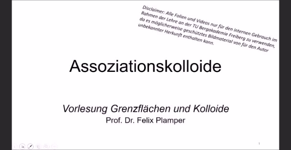 6. Vorlesung Grenzflächen und Kolloide Reload