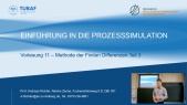 thumbnail of medium Vorlesung 11 - Einführung in die Prozesssimulation