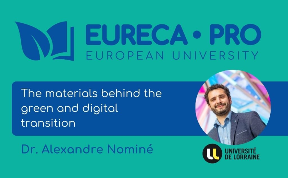 Lecture by Dr. Alexandre Nominé: The Materials Behind the Green and Digital Transition