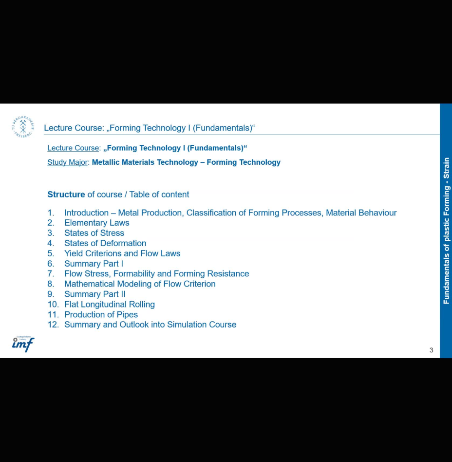 Fundamental of Plastic Deformation / 2022-05-04 (Lecture 5-Strain and Strain rate)